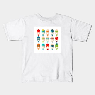 Superhero Faces Kids T-Shirt